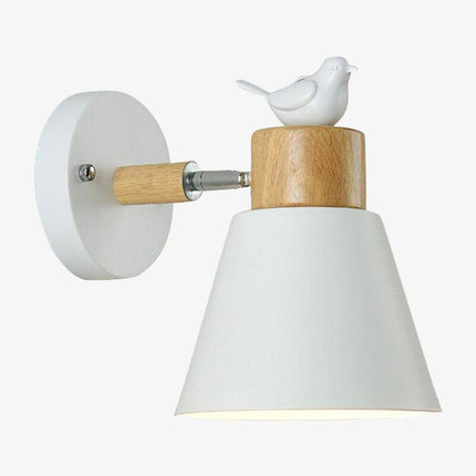 Applique murale LED moderne avec abat-jour métal motif oiseau — LZ4XJ9