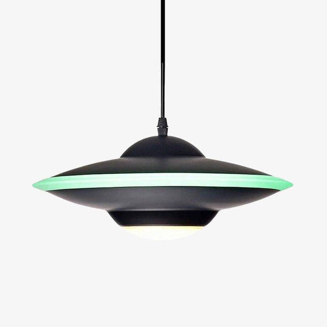 Suspension design LED avec abat-jour soucoupe métal Industriel