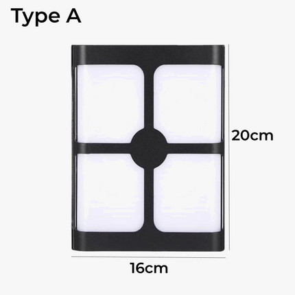 LED applique extérieure en plastique/aluminium porte d'entrée étanche IP65 applique jardin Patio terrasse maison luminaire mural