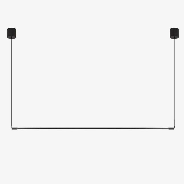 Suspension LED tube métal noir style loft — LZ4X9P2