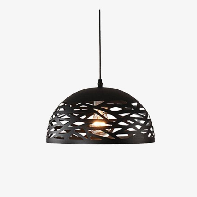 Suspension LED Modern Creative demi boule (noir, blanc ou rouge)
