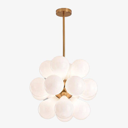 Suspension LED design avec ballons en verre coloré — LZ4X9P2