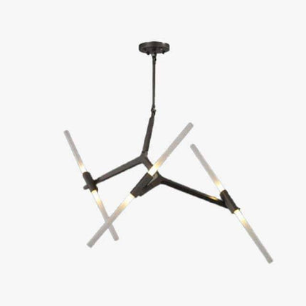 Lustre scandinave à branches tubulaires multiples — LZ4X9Q2