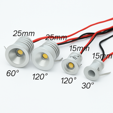 Spot LED dimmable 1W encastrable IP65 pour plafond et meuble — LZ4X9P