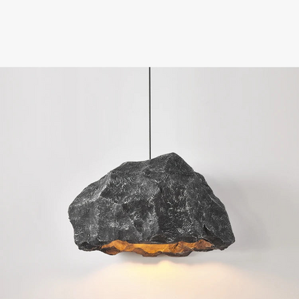 lustre design de créateur nordique lampe personnalisée imitation roche micro ciment style japonais lampe de pédant faite à la main