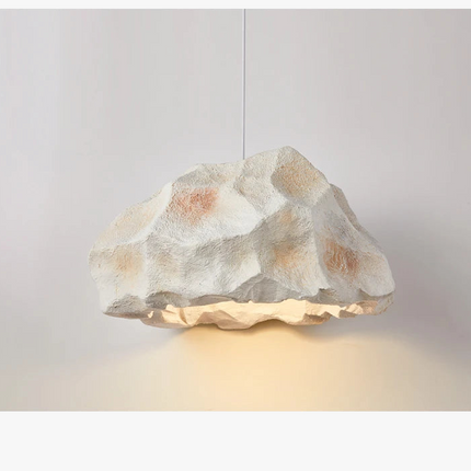 lustre design de créateur nordique lampe personnalisée imitation roche micro ciment style japonais lampe de pédant faite à la main