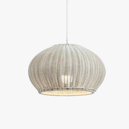 2023 Lustre étanche extérieur Suspension de style chinois Cour Villa Suspension Jardin Restaurant Lampe de tissage en rotin