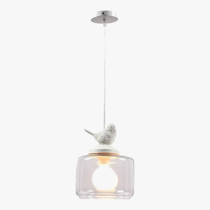 Suspension LED design oiseau en verre moderne — LZ4X9T