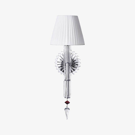 Applique murale design à LED avec abat-jour rétro et verre cristal Luxury