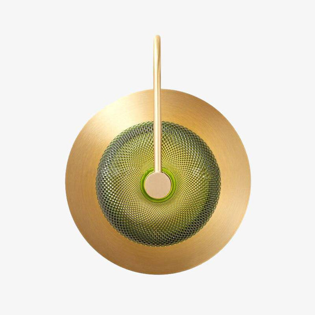 Applique murale design à LED avec disque et verre cristal Hôtel