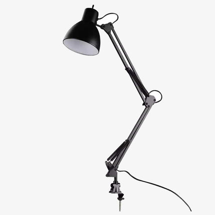 Lampe de bureau LED noire à pince avec bras articulé — LZ4XJ9