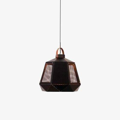 Suspension en aluminium et bois pour salle à manger — LZ4X9P