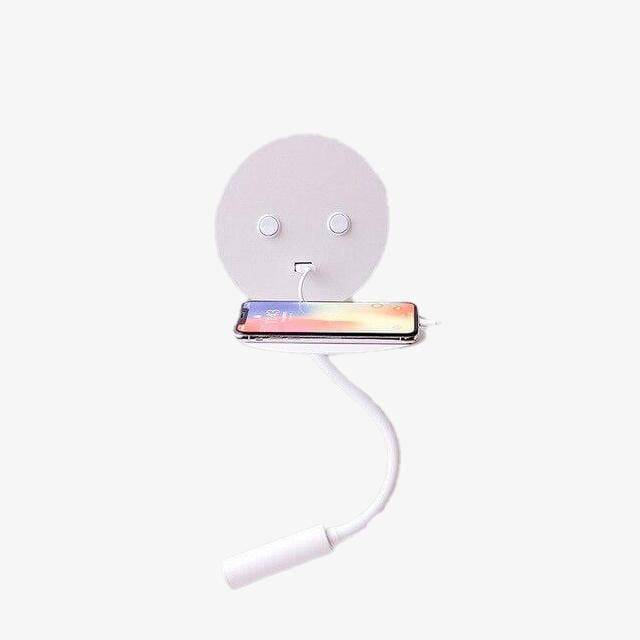 Applique murale à spot LED orientable avec tablette et prise USB — LZ4X9P2