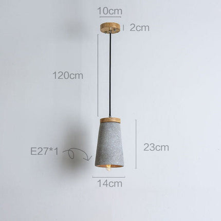 Suspension LED avec abat-jour en ciment Marta — LZ4X9T1