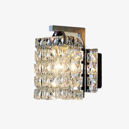 Applique murale LED chromée avec cristal décoratif — LZ4Q7X9