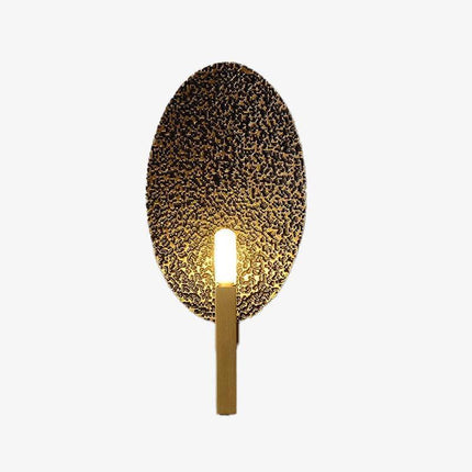Applique murale LED design avec base dorée et tuile métallique Luxury — LZ4P9XJ