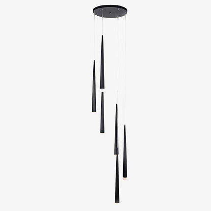 Lustre suspension LED moderne avec cônes pendants Combo — LZ4G7XQ
