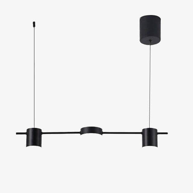 Lustre suspension allongé en métal avec éclairage LED style Luxury — LZ4P7X