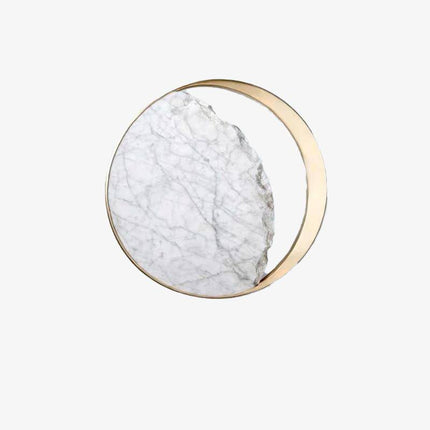 Applique murale LED design marbre avec cercle doré — LZ4X9P2
