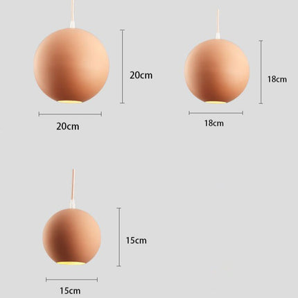 Suspension ronde moderne en métal coloré Klint — LZ4M9Q2