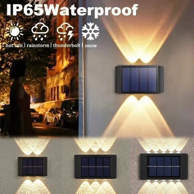 Applique murale solaire LED étanche pour éclairage extérieur décoratif — LZ4P9X2