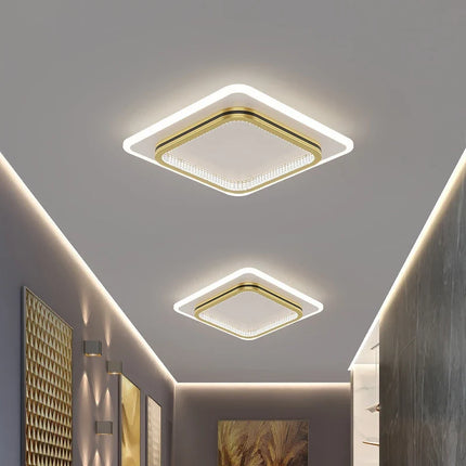 Plafonnier LED moderne avec télécommande pour salon et couloir — LZQ7X2F