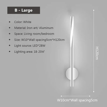 Applique murale LED design minimaliste pour intérieur moderne — LZ4X9T2