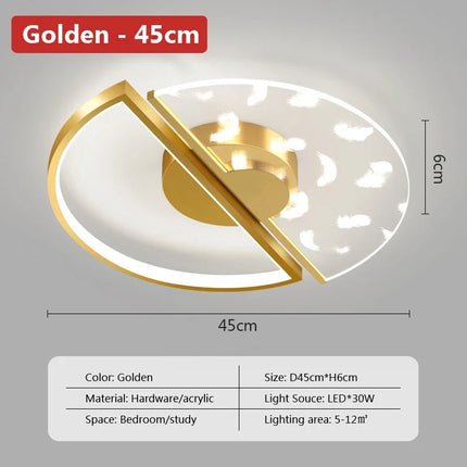 Plafonnier LED moderne à intensité réglable et design original — LZ4X9P7