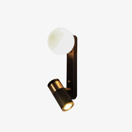 Applique murale LED noire et dorée avec globe en verre design — LZ4X9T1
