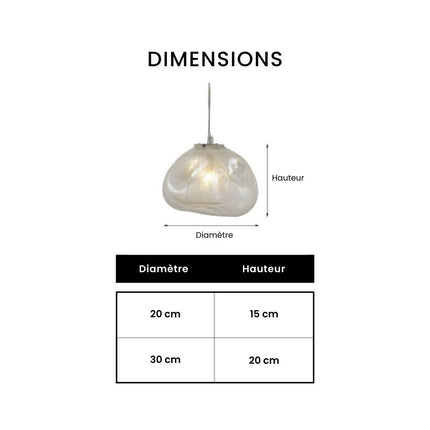 Suspension en verre déformé design Marsden — LZ4X9P