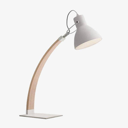Lampe à poser LED en bois avec abat-jour métal style loft — LZ4QJ9