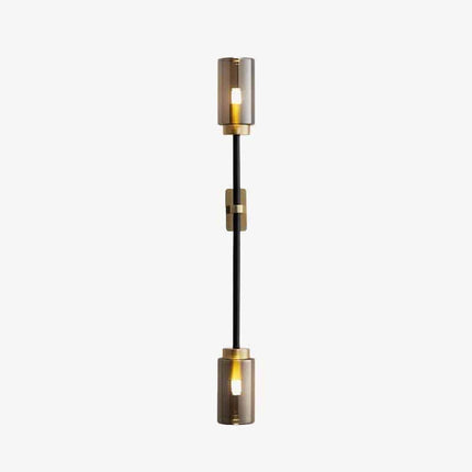 Applique murale LED avec abat-jour cylindrique en verre style Loft — LZ4X9T2