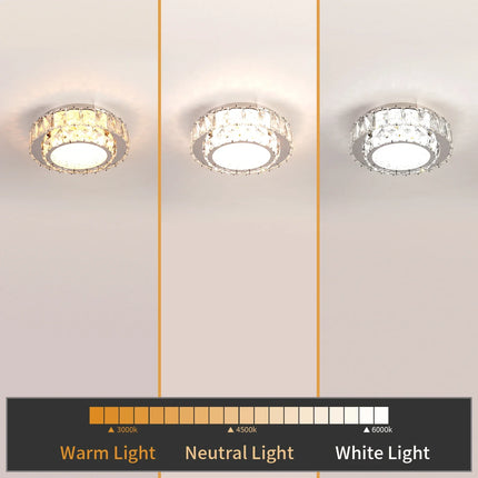 Plafonnier luxe en cristal avec éclairage LED intégré — LZ4X9P