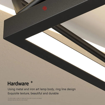 Lustre LED carré pour éclairage décoratif intérieur moderne — LZ4X9T