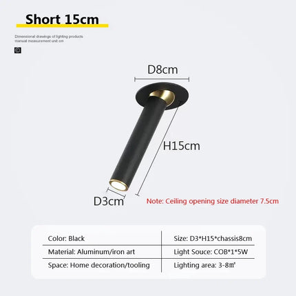 Plafonnier LED encastrable à rotation orientable pour intérieur — LZ4QX9J