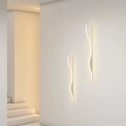 Applique murale LED moderne en forme de S pour éclairage décoratif — LZ4X9Q7