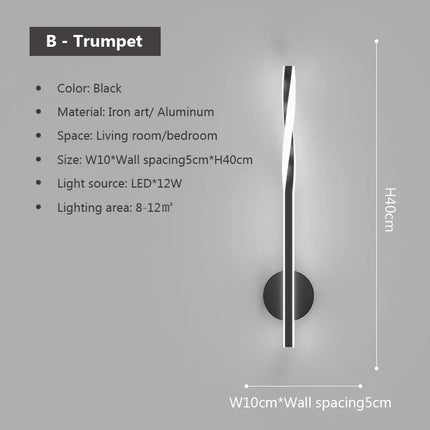 Applique murale LED design minimaliste pour intérieur moderne — LZ4X9T2