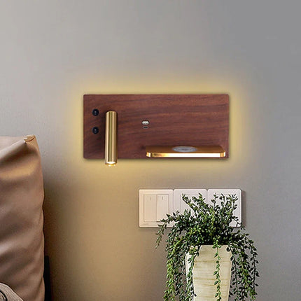 Applique murale LED sans fil USB avec interrupteur pour lecture luxe — LZ4X9P2