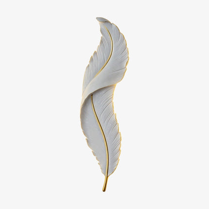 Applique murale LED design plume blanche Kauai — LZ7XQ2