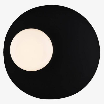 Applique murale LED design avec disque métal noir style Ruban Loft — LZ4X9P2