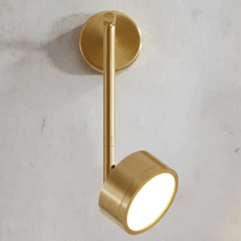Applique murale LED cylindrique avec tige dorée Lofty — LZ4X9P2