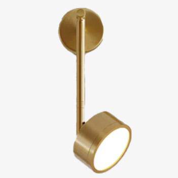 Applique murale LED cylindrique avec tige dorée Lofty — LZ4X9P2