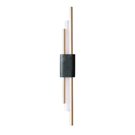 Applique murale LED en marbre avec tube doré design — LZ4X9P2