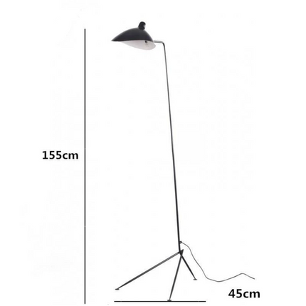 Lampadaire au design rétro américain — LZ7F9XQ