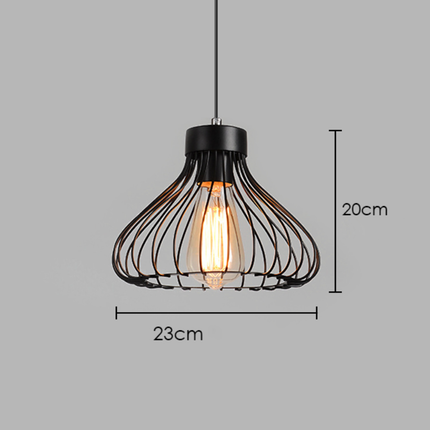 Suspension industrielle avec lampe en cage design — LZ4X7Q