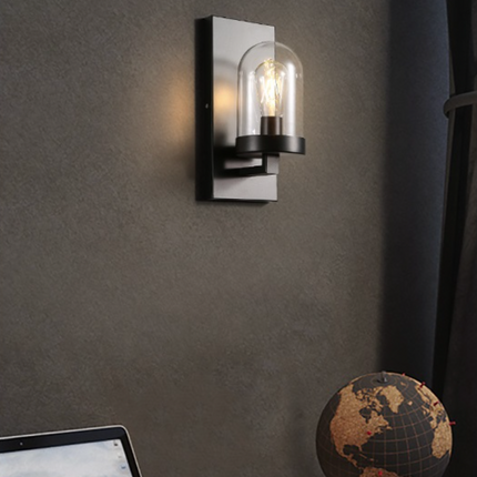 Applique murale en verre arrondi style American Loft — LZ4X9P