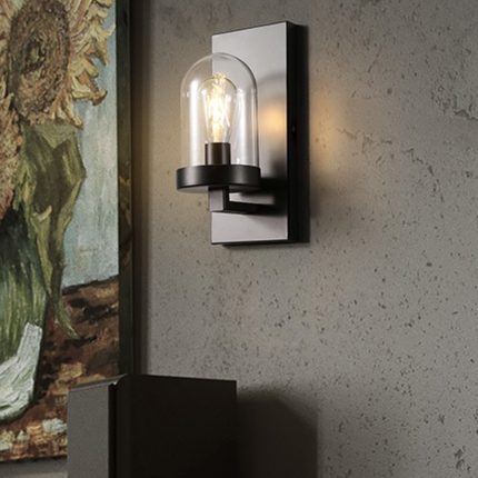 Applique murale en verre arrondi style American Loft — LZ4X9P