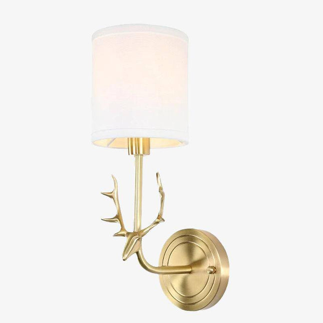 Applique murale LED en métal doré design cerf — LZ4P9XQ