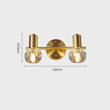 Applique murale LED en cristal doré style luxury Altesse — LZ4Q7N2