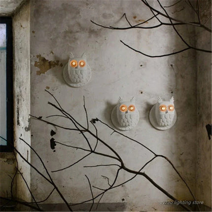 Applique murale hibou en résine pour décoration intérieure — LZ4X9T